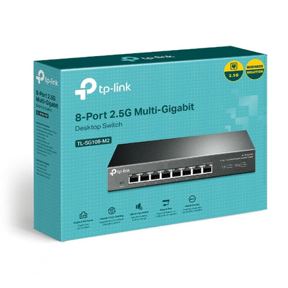 TP-Link TL-SG108-M2 8-Port 2.5G Desktop Switch, Up To 40G Switching Capacity, Co image 0
