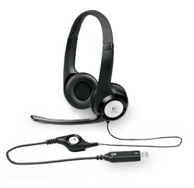 Logitech H390 USB Headset Adjustable,USB,2 Years Noise Cancelling Micophone Head image 0