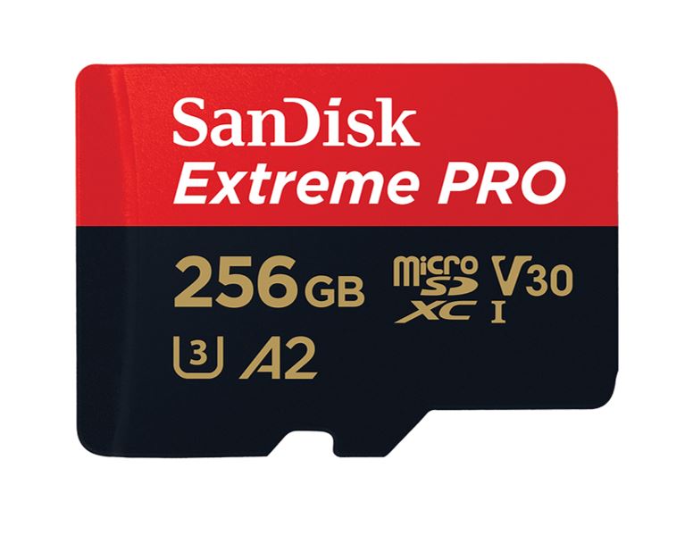 SanDisk Extreme Pro 256GB microSD SDXC SDXC UHS-I 200MB/s 140MB/s V30 U3 A2 4K U image 0