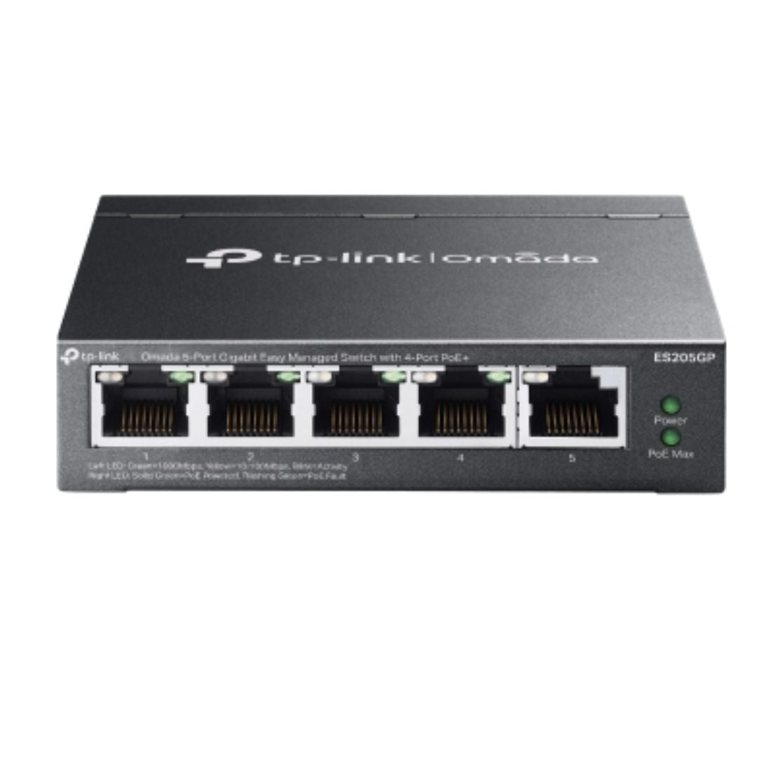 TP-Link ES205GP Omada 5-Port Gigabit Easy Managed Switch with 4-Port PoE+ image 0