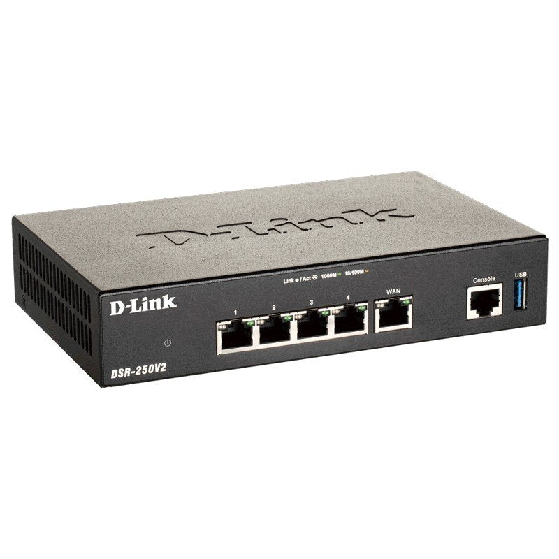 D-Link DSR-250V2 Unified Services VPN Dual WAN Router image 0