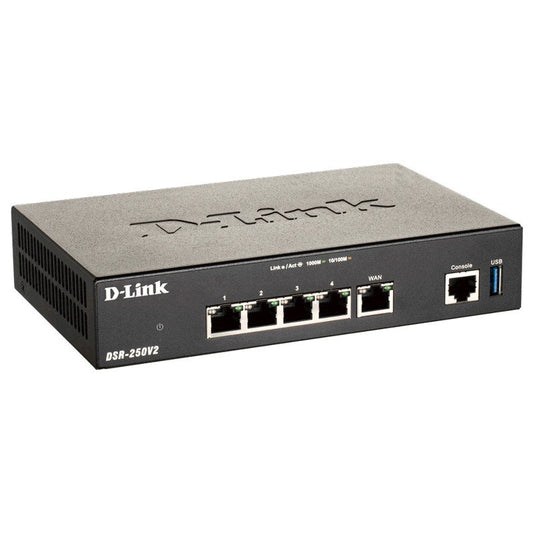 D-Link DSR-250V2 Unified Services VPN Dual WAN Router image 0