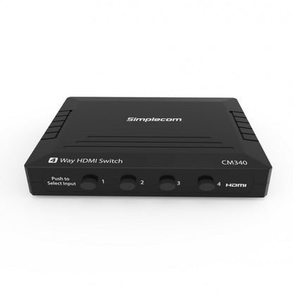 Simplecom CM340 Mechanical 4 Way HDMI Switch Box 4 Port 4K UHD HDCP image 1