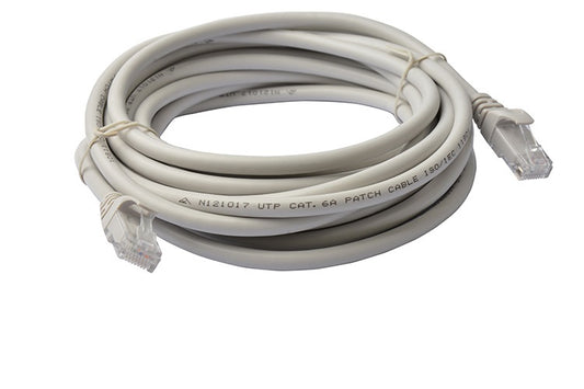 8Ware CAT6A Cable 5m - Grey Color RJ45 Ethernet Network LAN UTP Patch Cord Snagl image 0
