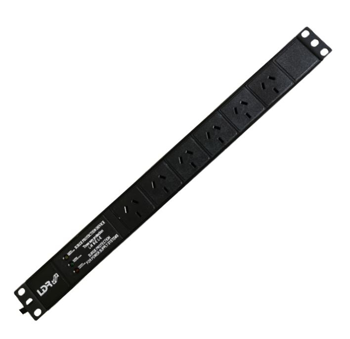 LDR 6-Port 10A Power Distribution Unit AU Approved - 6x 3-Pin AU/NZ Outlets/Slot image 0