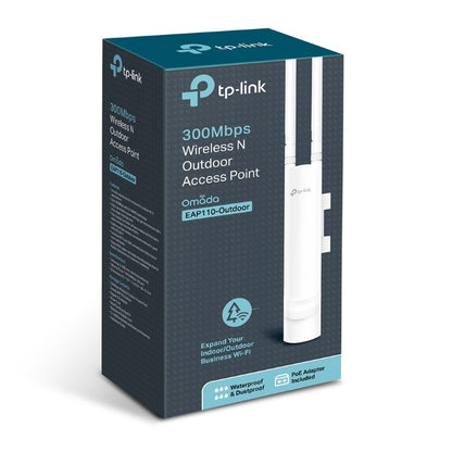 TP-Link EAP110 Outdoor Omada 300Mbps Wireless N Outdoor Access Point 1xRJ45 Pass image 0