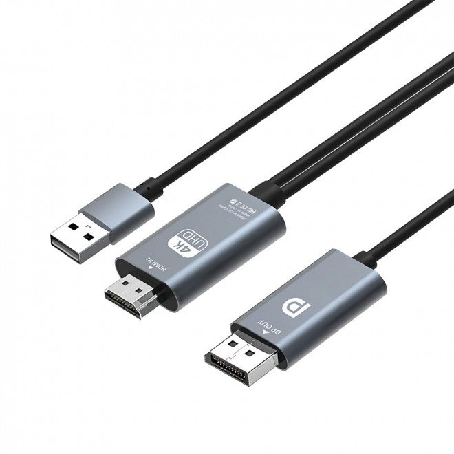 Simplecom TH201 HDMI to DisplayPort Active Converter Cable 4K@60hz USB Powered 2 image 0