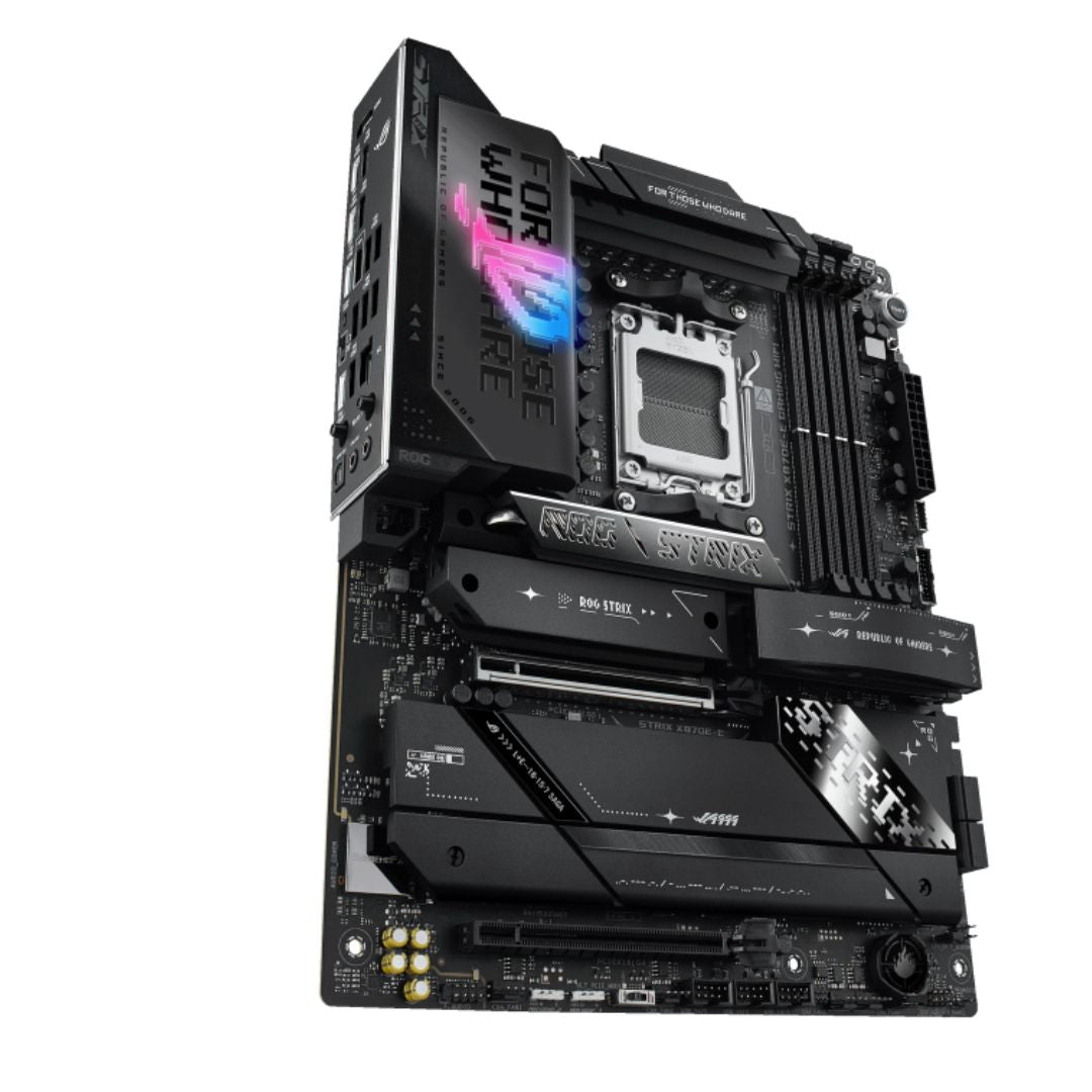 ASUS AMD ROG STRIX X870E-E GAMING WIFI (AM5) ATX Motherboard 4x DDR5 192GB, 1x P image 1