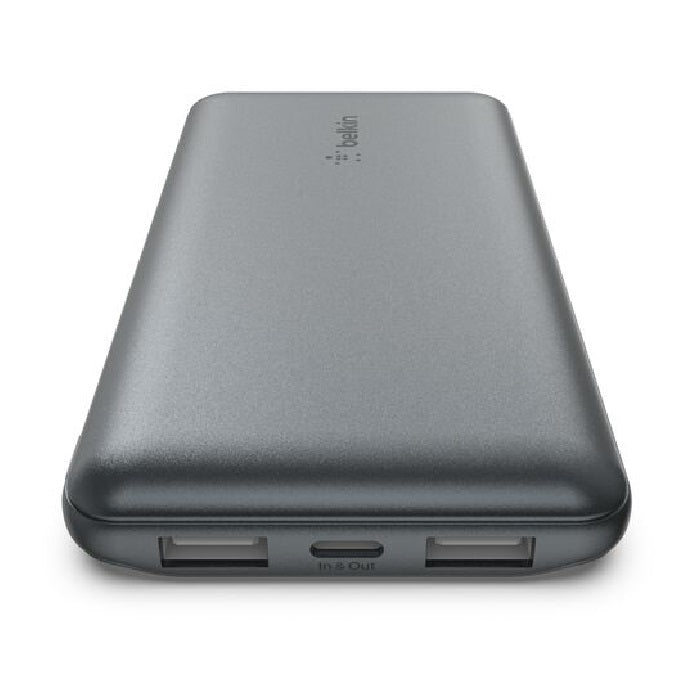 Belkin BoostCharge Power Bank 10K (3 Port) - Space Grey (BPB011btGY),2xUSB-A (12 image 2