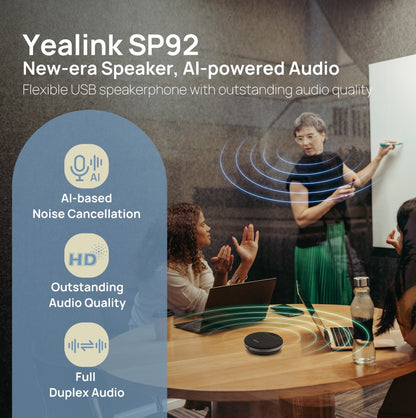 Yealink SP92 USB-C/A, AI  Noise  Cancellation, 4m  All-round Voice Pick Up, 50 m image 3