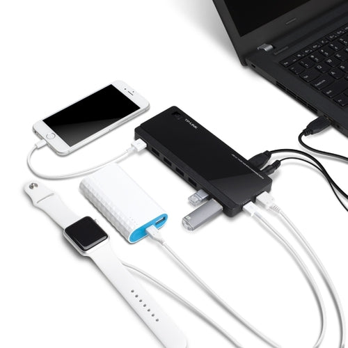 TP-Link UH720 USB 3.0 7-Port Hub with 2 Charging Ports 5V/2.4A 5Gbps transfer sp image 2