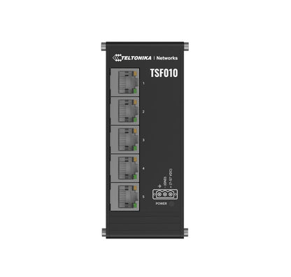 Teltonika Flat Ethernet Switch, 3-Pin Power Input, Flat and compact design, Plug image 2