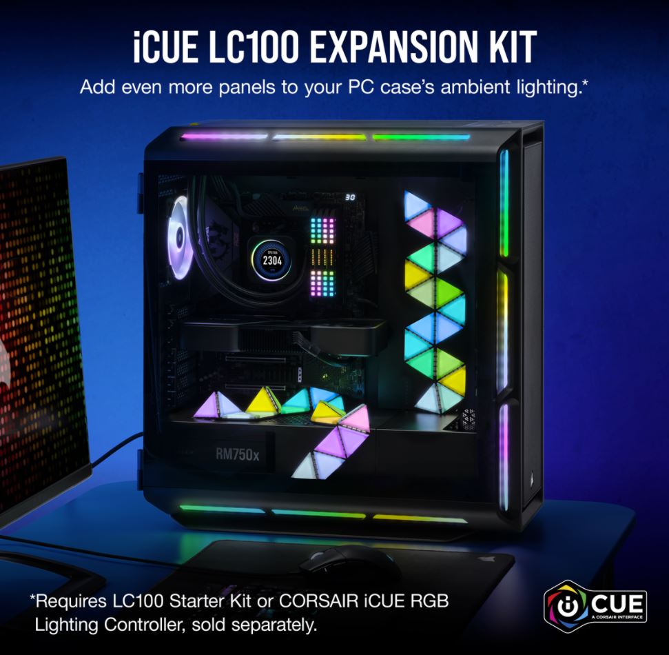 Corsair iCUE LC100 Smart Lighting Strip Expansion Kit. ICUE Software image 0