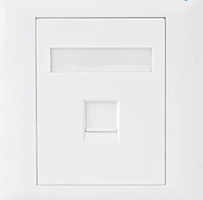 Astrotek CAT5e RJ45 Wall Face Plate 86x86mm 1 Port Socket Kit image 0
