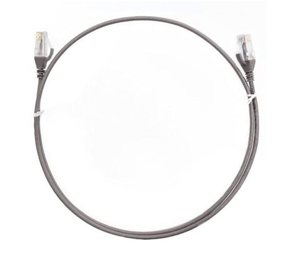 8ware CAT6 Ultra Thin Slim Cable 0.25m / 25cm - Grey Color Premium RJ45 Ethernet image 0