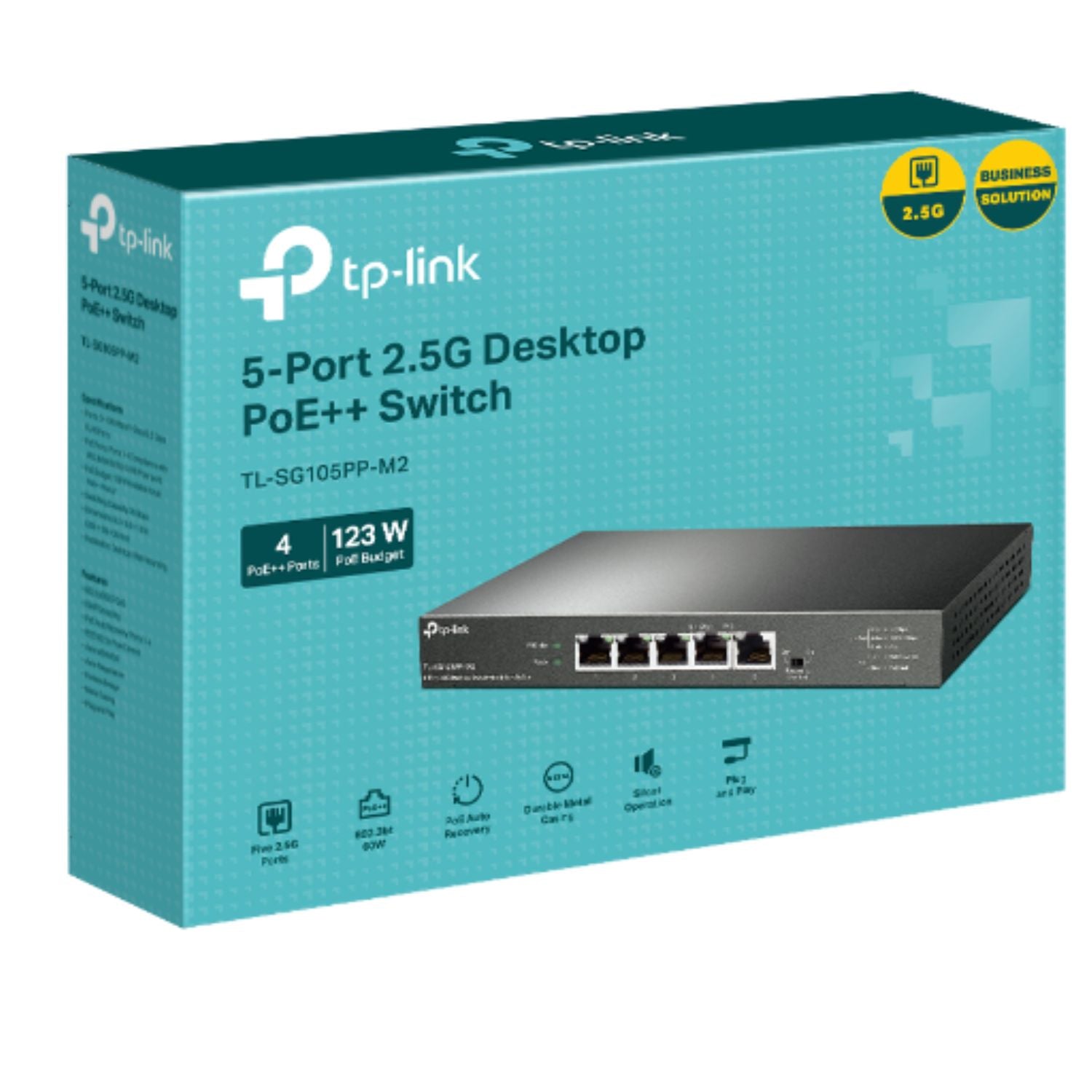 TP-Link TL-SG105PP-M2 5-Port 2.5G Desktop Switch with 4-Port PoE++ image 2
