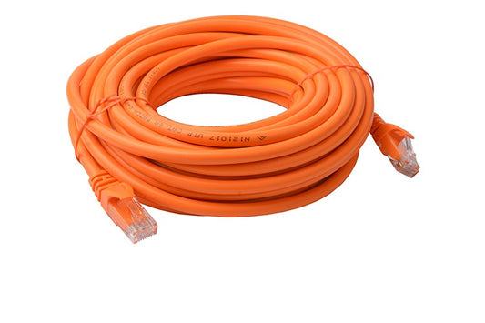 8Ware CAT6A Cable 10m - Orange Color RJ45 Ethernet Network LAN UTP Patch Cord Sn image 1
