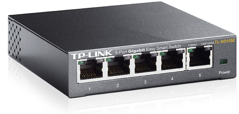 TP-Link TL-SG105E 5-Port Gigabit Desktop Easy Smart Switch, 5 10/100/1000Mbps RJ image 0