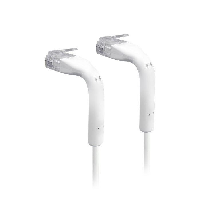 Ubiquiti UniFi Patch Cable Single Unit, 0.1m, White, Both End Bendable to 90 Deg image 0