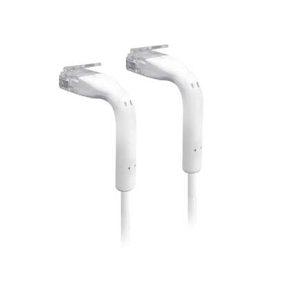 Ubiquiti UniFi Patch Cable Single Unit, 0.1m, White, Both End Bendable to 90 Deg image 0