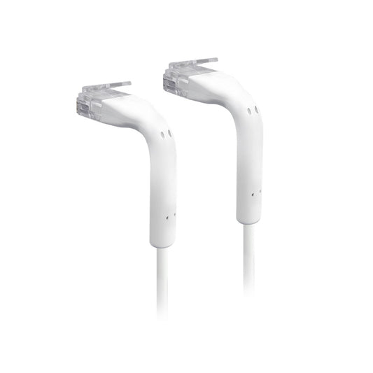 Ubiquiti UniFi Patch Cable Single Unit, 0.1m, White, Both End Bendable to 90 Deg image 0