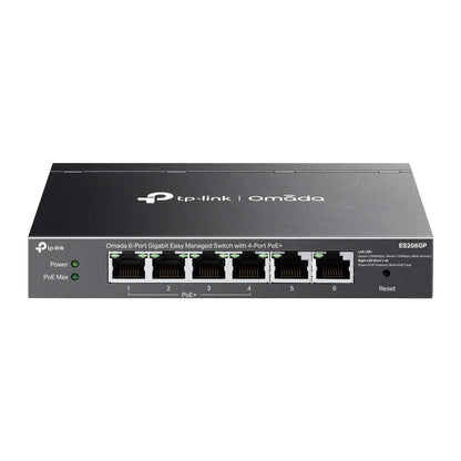 TP-Link ES206GP Omada 6-Port Gigabit Easy Managed Switch with 4-Port PoE+ image 0
