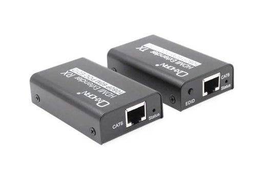 Oxhorn HDMI Extender over Ethernet 1080p HDCP 1.2 FHD up to 60m with PoE functio image 0