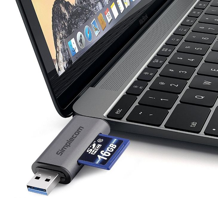 Simplecom CR402 SuperSpeed USB-C and USB-A SD/MicroSD Card Reader USB 3.2 Gen 1 image 2