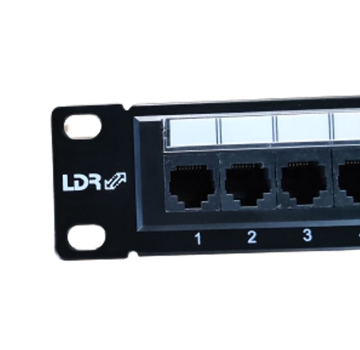 LDR 24 Port Cat6/5e Patch Panel Rack Mount - 1U image 2