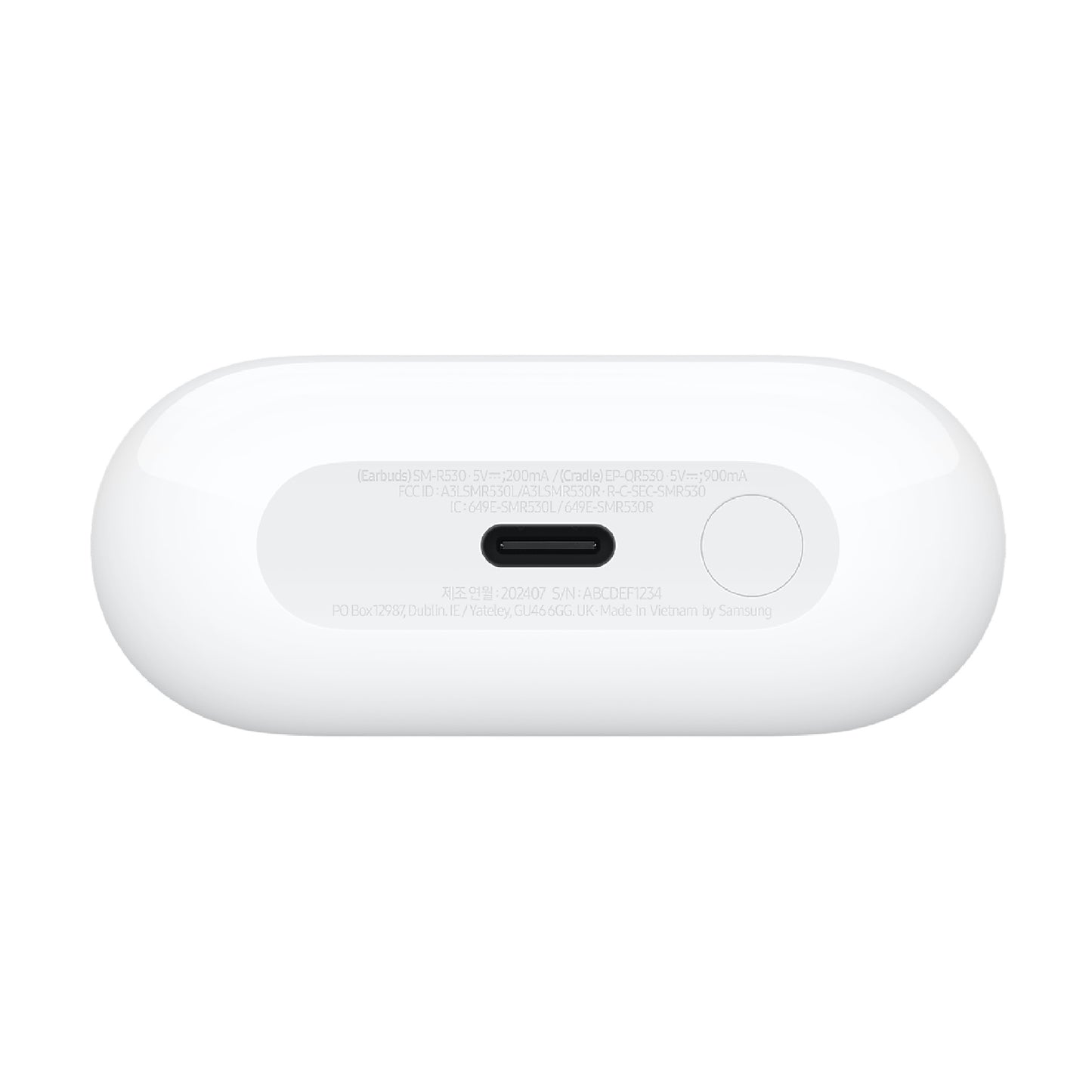 Samsung Galaxy Buds3 - White (SM-R530NZWAASA), Active Noise Cancellation, Ergono image 1