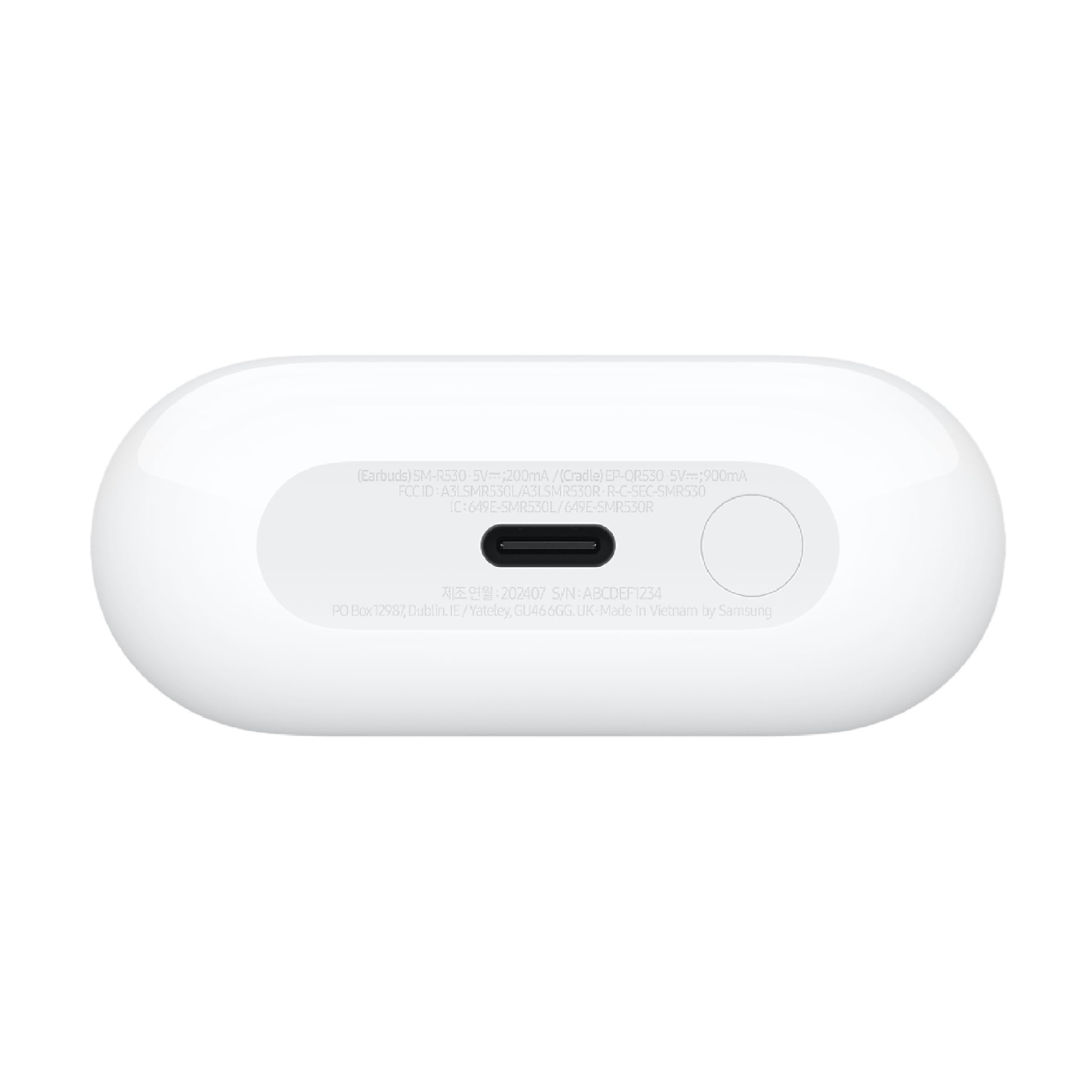 Samsung Galaxy Buds3 - White (SM-R530NZWAASA), Active Noise Cancellation, Ergono image 1