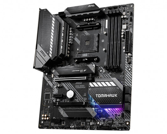 MSI MAG B550 TOMAHAWK AM4 ATX MB 4xDDR4 2xPCIEx16 2xPCIEx1 2xM.2 RAID LAN DP HDM image 1