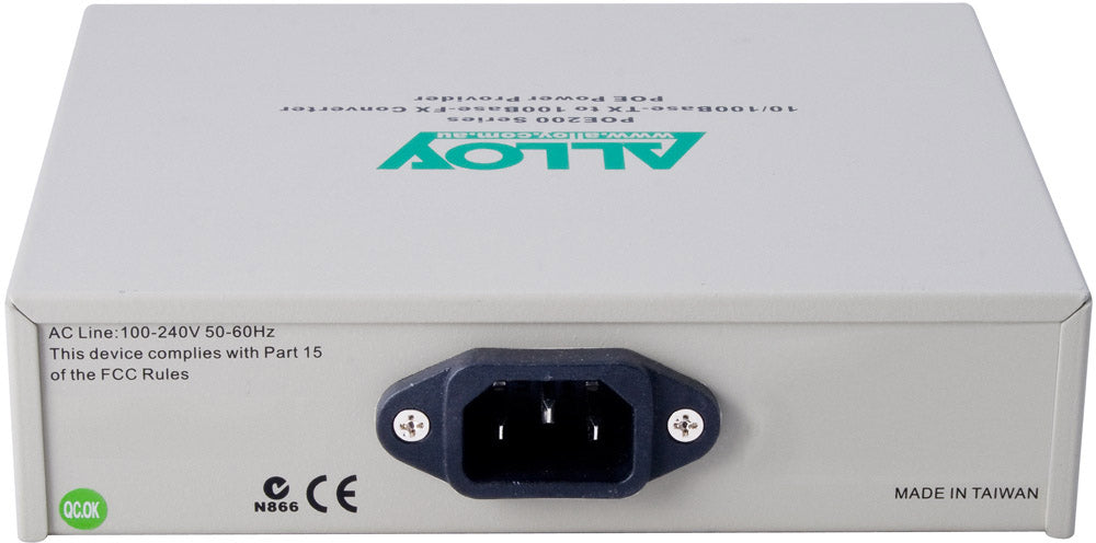 Alloy POE200SC.20 10/100Base-TX to 100Base-FX Single Mode Fibre (SC) Converter, image 2