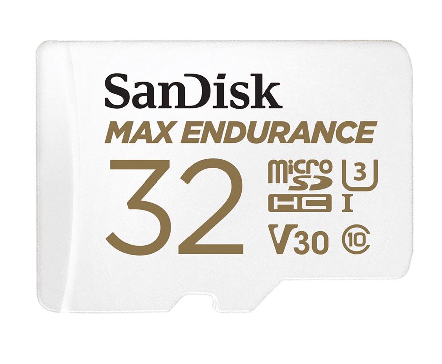 SanDisk Max Endurance 32GB microSD 100MB/s 40MB/s 20K hrs 4K UHD C10 U3 V30 -40? image 0