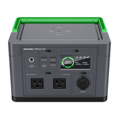 APC OffGrid Portable Power Station 330, 120V, 332Wh Lithium-ion, LCD, 2 NEMA, Si image 0