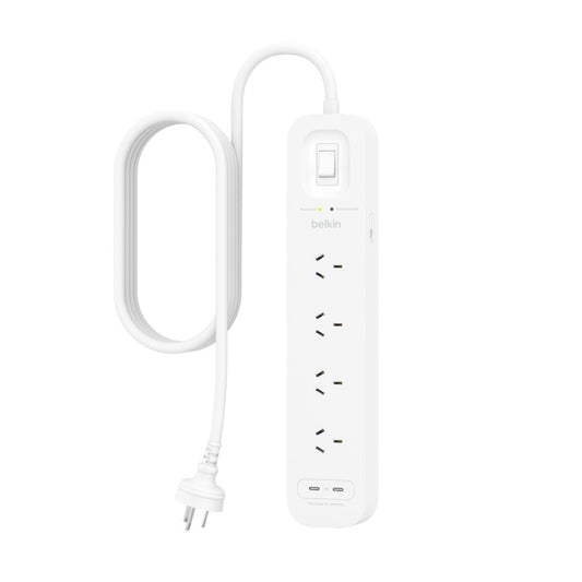 Belkin SurgePro 4-Outlet Surge Protector with Dual USB-C 30W - (SRB005AU2M), Dua image 0