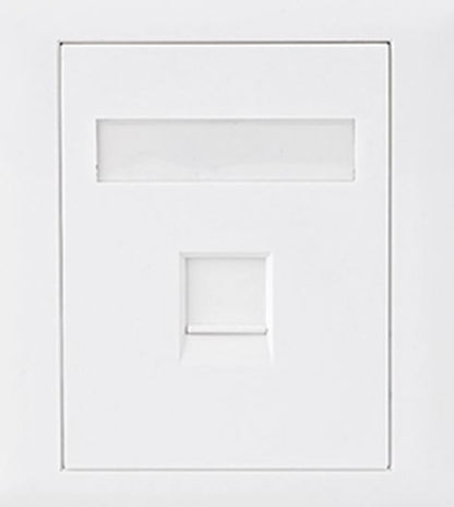 Astrotek CAT6 RJ45 Network Wall Face Plate Outlets 86x86mm 1 Port Socket Kit image 0