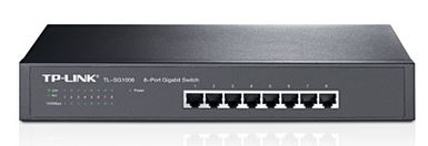 TP-Link TL-SG1008 8-Port Gigabit Unmanaged Switch 13' Desktop Rackmountable Stee image 0