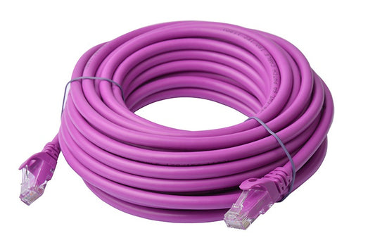 8Ware CAT6A Cable 10m - Purple Color RJ45 Ethernet Network LAN UTP Patch Cord Sn image 1