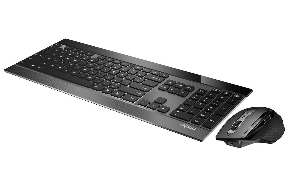 RAPOO 9900M Multi-mode Wireless Ultra-slim Keyboard & Mouse - Bluetooth 4.0, 2.4 image 2