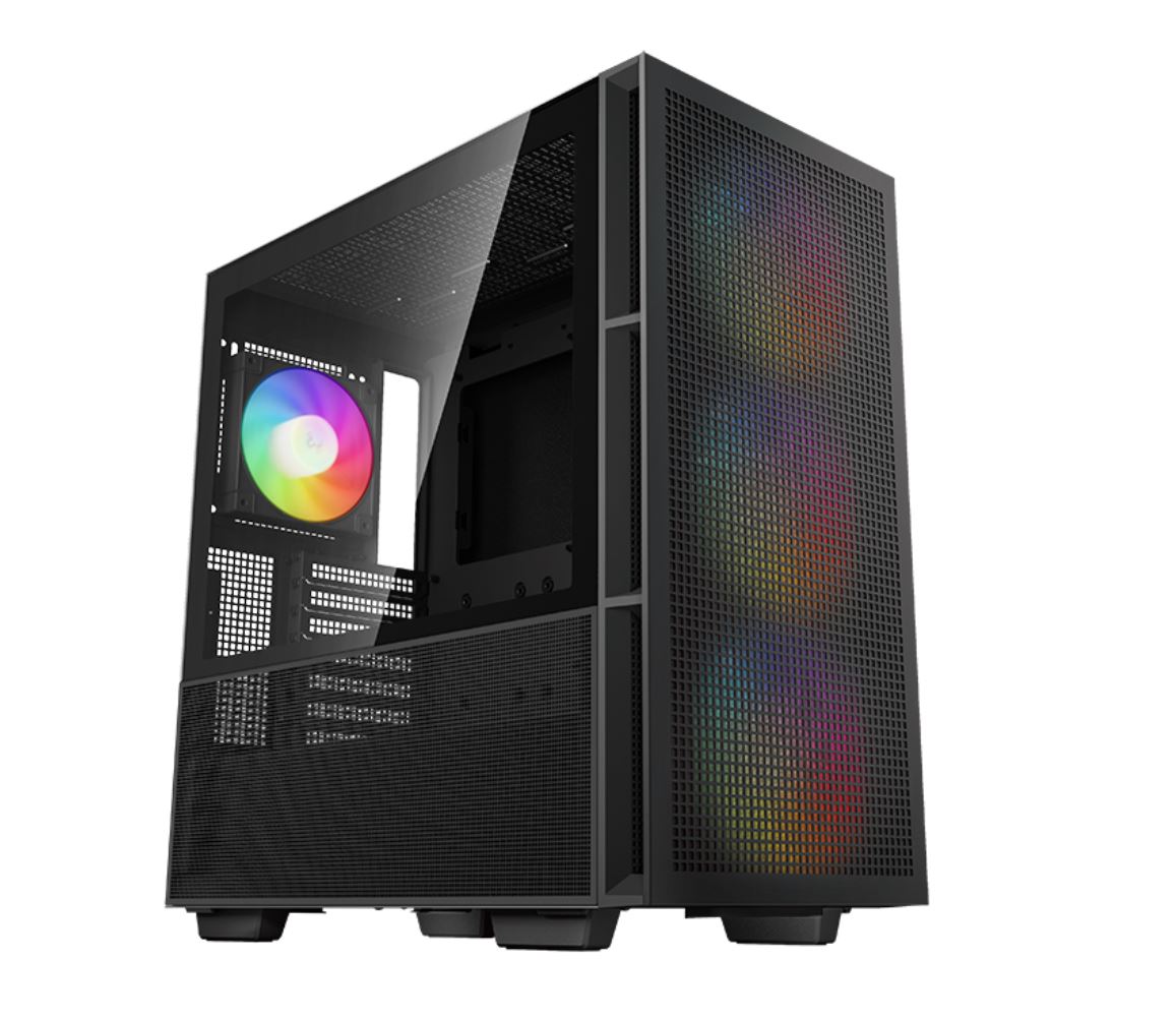 DeepCool CH560 HighAirflow Mid-Tower ATX Case, Magnetic Hybrid Mesh, Tempered Gl image 0