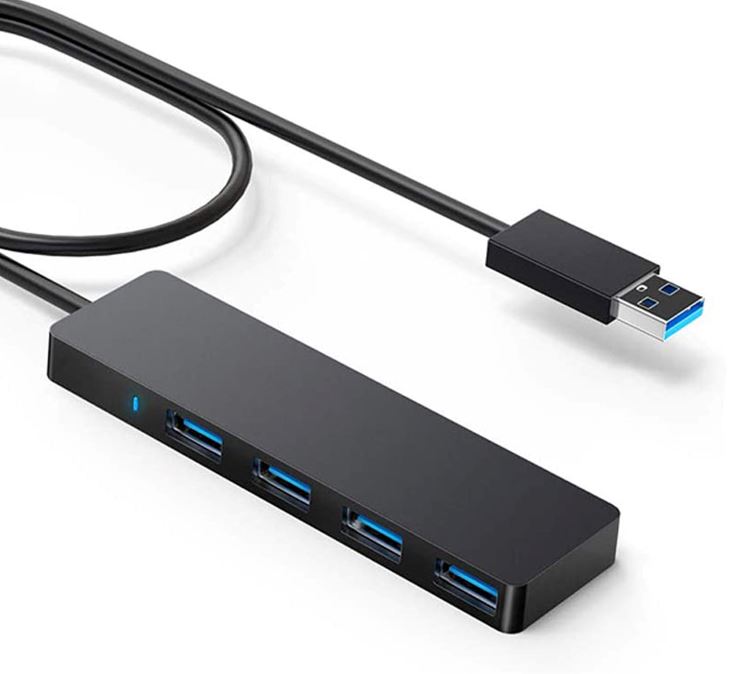 Astrotek 4 Port High speed USB3.0 HUB U-Disk USB-A Keyboard Mouse Gamepad NO Pow image 0