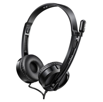 RAPOO H100 Wired Stereo Headsets - HD Voice Rotary Microphone Volume Adjustment image 2
