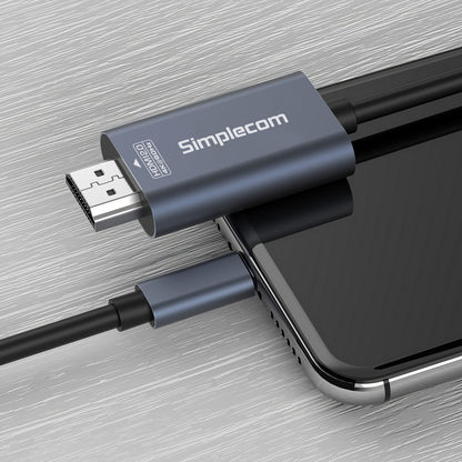 Simplecom DA322 USB-C Type-C to HDMI 2.0 Cable 2M HDCP 4K@60Hz image 3