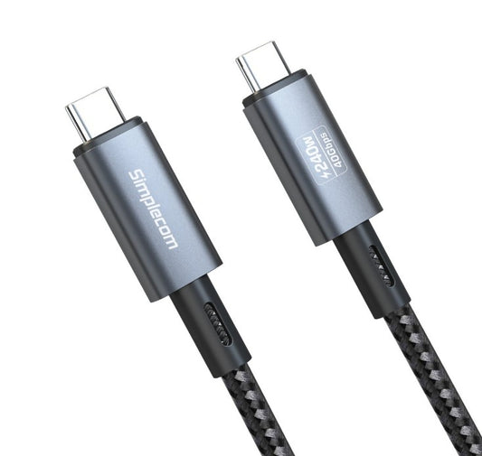 Simplecom CA615 USB-C to USB-C Cable USB4 40Gbps 5A 240W PD3.1 8K@60Hz 1.5M image 1