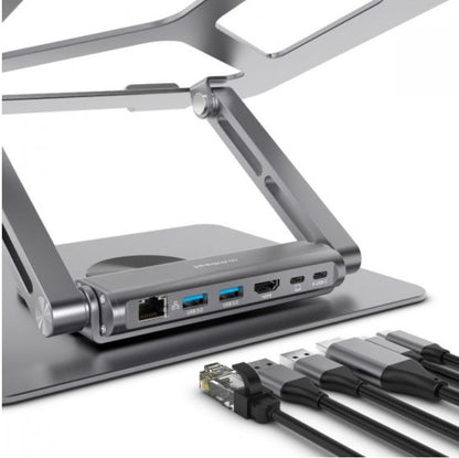 mbeat® Stage S12 Rotating Laptop Stand with USB-C Docking Station(NEW) image 1