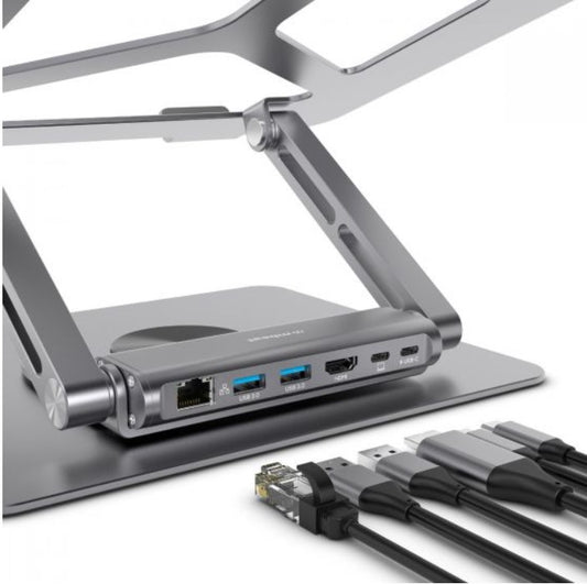 mbeat® Stage S12 Rotating Laptop Stand with USB-C Docking Station(NEW) image 1