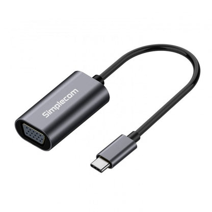 Simplecom DA104 USB-C to VGA Adapter Full HD 1080p image 0