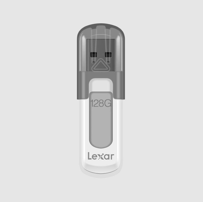 Lexar V100 128GB JumpDrive® USB3.0 Flash Drivee, up to 100MB/s read allows you image 0