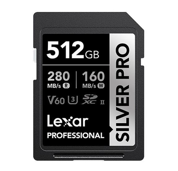 Lexar Professional SILVER PRO 512GB SDXC™ UHS-II Card 512GB—C10,  UHS-II(U3) image 0